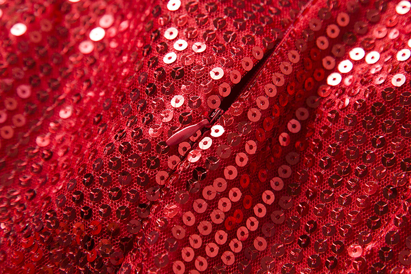 F68102 Girl sequin dress Christmas party red Paillette princess dress tutu skirt